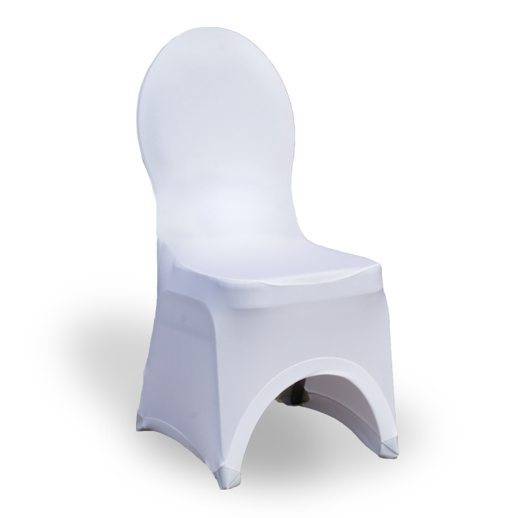 Pokrowiec na krzesło stretch – biały