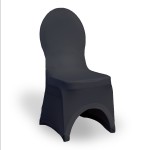 Pokrowiec na krzesło stretch – czarny