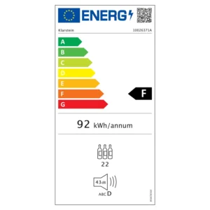 Klasa energetyczna lodówki barowej mr. Barbot